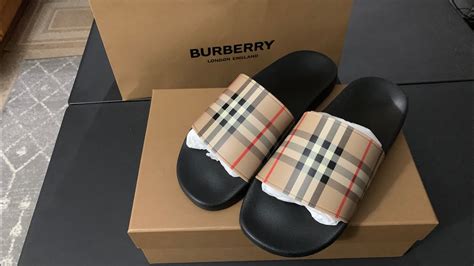 burberry slides fake|are burberry shoes real.